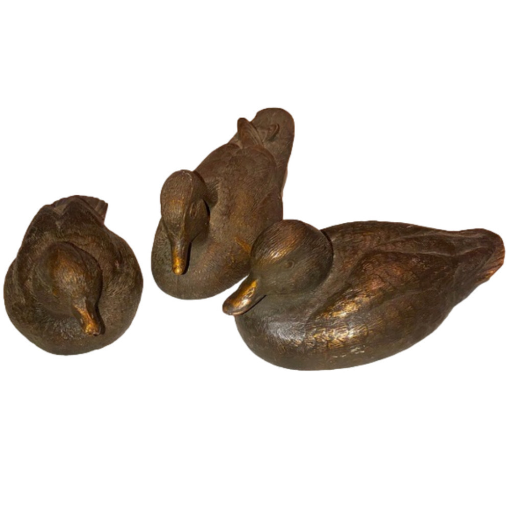 VTG Ducks Unlimited Canada 10/30 Club Mini Wooden Duck Decoy Awards Approx 5” x3